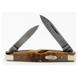 1989 Case XX Damascus Rogers Bone Pen Knife ROG620