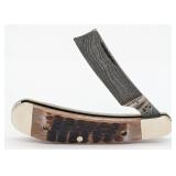 Case XX Rogers Bone Damascus Razor Knife