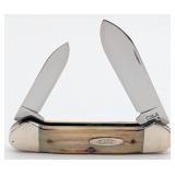 1993 Case XX Roman Numeral Second Cut Bone Canoe K