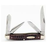 1940-64 Case XX Red Bone Punch Blade Stockman 6404