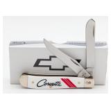 2025 Case XX Chevrolet Corvette White Synth Mini T