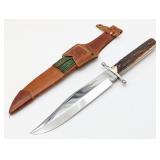 Doppelreh Stag Handle Original Bowie Knife w/ Shea