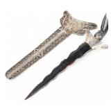 Malaysian Silver Filigree Horn Kriss Letter Opener