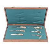 Ltd Kershaw Stag Officer Ranch Knife Set w/ Case