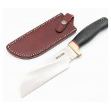 Randall Black Micarta Sheepsfoot Chef's Knife w/ S