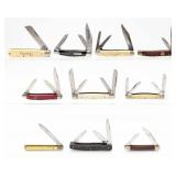 (10) Various Brand Vintage Folding Knives