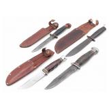 Western, Ka-Bar, Hoemberg, & Robeson Hunting Knive