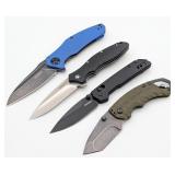 (4) Kershaw Flipper Folding Knives