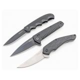 (3) Kershaw Spring Assisted Flipper Folding Knives