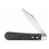 Schrade Walden Rough Black Press Button Switchblad