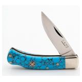 F.A. Sig Turquoise Lockback Folding Knife