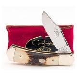 Cripple Creek Cutlery Stag Jumbo Whittler w/ Case