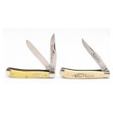 Schrade & Camillus Synth White & Yellow Trappers