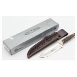 Boker Argentina Stag Drop Point Hunter 520H w/ She