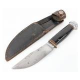 1916-28 Marble's Stacked Leather Woodcraft Knife w
