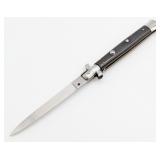 B Rostfrei 11in Buffalo Horn Switchblade Knife