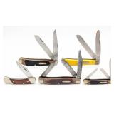 Various Model Schrade Folding Knives