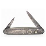 Schrade Cut Co. Sterling Silver Double Switchblade