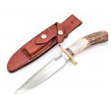 1970's Randall Model 1 6in Stag All Purpose Fighte