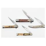 (4) Various Switchblade Knives