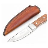Custom JD Francis Straight Back Fixed Blade w/ She