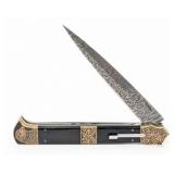 M. Afaaq Custom Knives 11in Mosaic Damascus Buffal