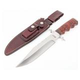Impact Custom Knives Finger Groove Bowie Knife w/