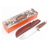Marble's Burl Maple Ideal Hunting Knife w/ Sheath