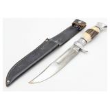 Edge Brand Stag Clip Point Bowie Knife 055 w/ Shea