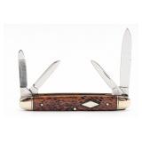 Shapleigh Hardware Co. Jigged Bone Cigar Jack Knif
