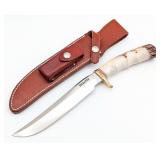 1980's Randall Model 3 7in Finger Groove Stag Hunt