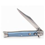 Edgemaster Synth Blue Bowtie Fishtail Switchblade
