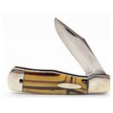 Western States Celluloid Gunstock Folding Knife