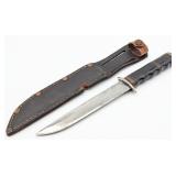 Custom Stacked Micarta Fighting Knife w/ Sheath