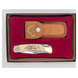 Ltd Schrade Cutlery Co. Scrimshaw Pony Express Loc