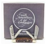 Ltd 1987 Boker US Constitution 200th Anni Jigged B