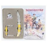 Ltd 2005 Winchester Synth Yellow Knife Set w/ Tin