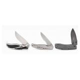 (3) Kershaw Flipper Folding Knives