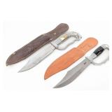 (2) Mexican Knuckle Guard Fighting Bowie Knives w/