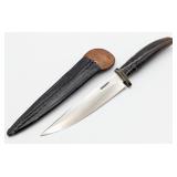 Spanish Toledo Horn Handle Boot Knife w/ Sheath