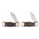 Western Cutlery Smooth Wood Lockback Knives S-532