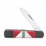 Custom Mother of Pearl Multi Media Folding Knife