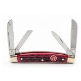 J.A. Henckles Herring Bone Jigged Red Bone Congres
