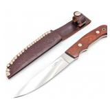 Rick Darby Smooth Wood Utility Knife w/ Sheath
