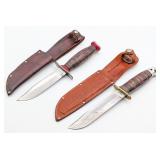Schrade Walden & Western Hunting Knives w/ Sheaths