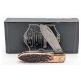 NIB 2019 Excelsior Knives Chuck Hawes Stag Spit Fi