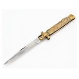 Kissing Crane Stag Stiletto Lock Back Knife
