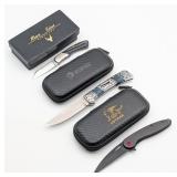 Mhara Knives, Nedfoss, & Lothar Folding Knives w/