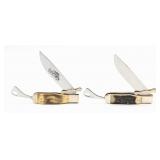 Parker & Marbles Jigged Bone & Stag Safety Folding