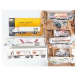 (6) 1/64 Ertl Semi Trucks and Trailers